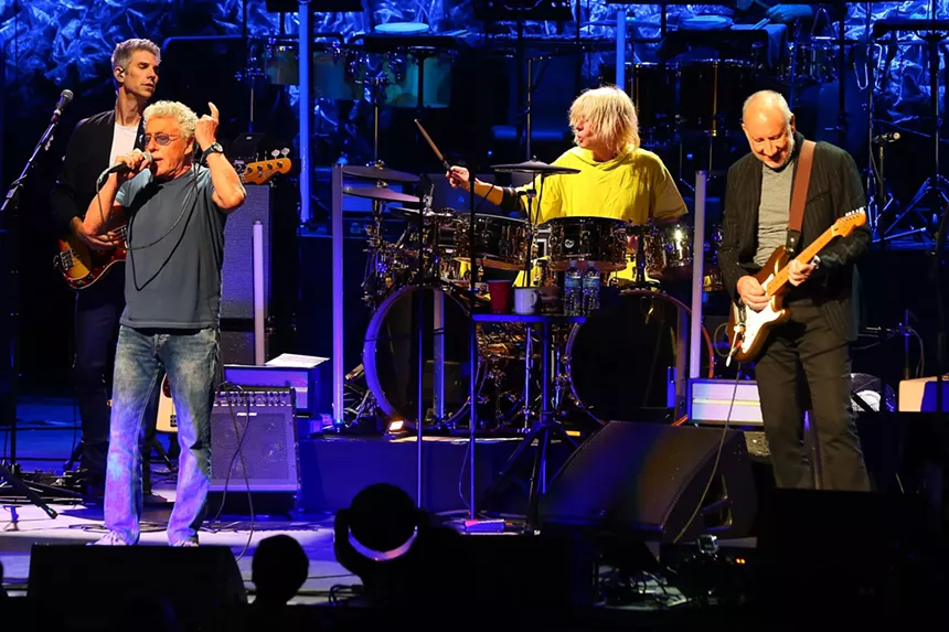 Roger Daltrey and Pete Townshend complained of sound problems during the first leg of the Who Hits Back tour.  - PHOTO BY RALPH NOTARO