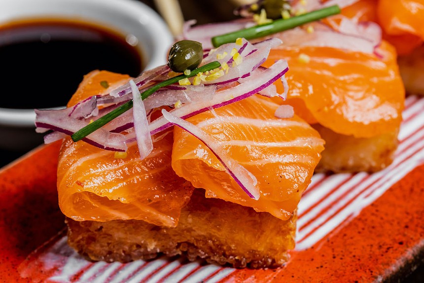 Pubbelly's Crispy Smoked Salmon - PHOTO COURTESY OF PUBBELLY SUSHI