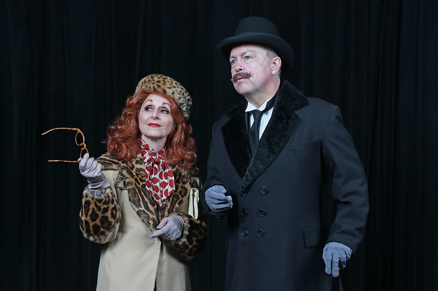 Irene Adjan and Terry Hardcastle star in Murder on the Orient Express. - PHOTO BY ALBERTO ROMEU