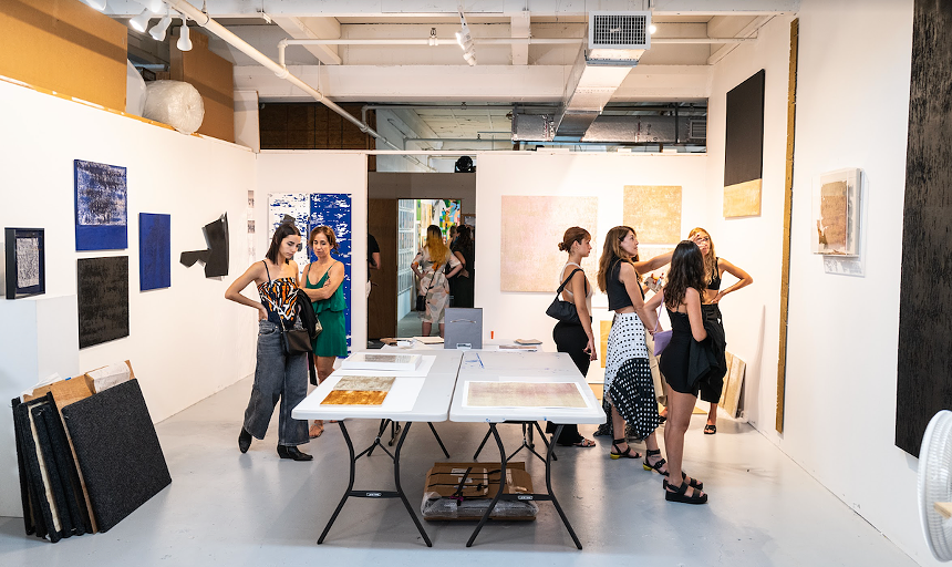 Visitors browse the works on display at Fountainhead Studios in Little River. - PHOTO COURTESY OF FOUNTAINHEAD ARTS
