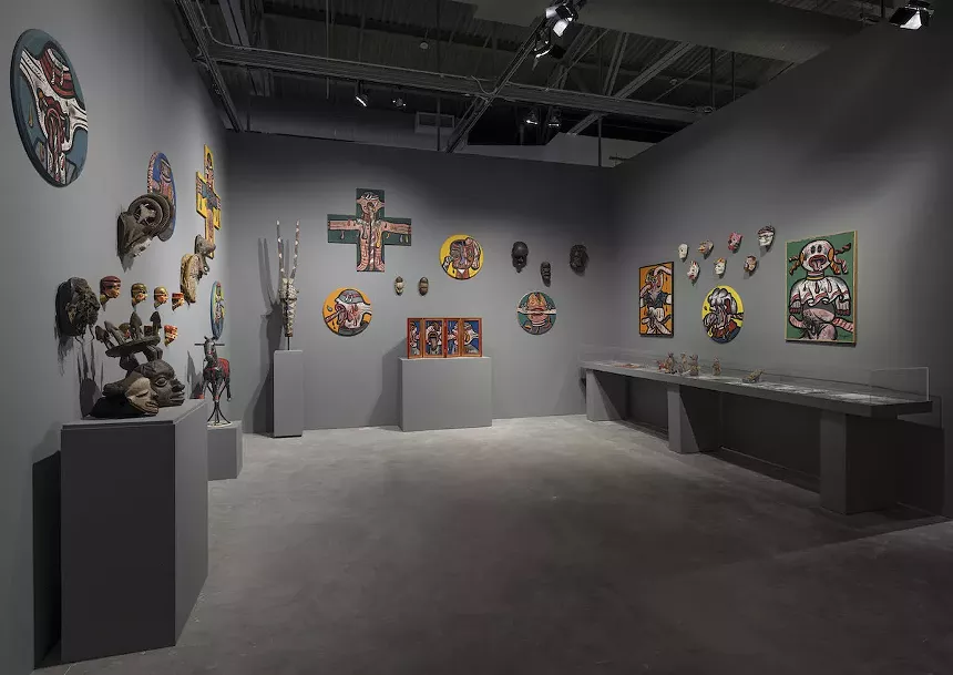 Guest curator Alison M. Gigneras recreated Maryan and Annette’s Chelsea Hotel apartment studio. It is the first gallery in the retrospective. - COURTESY OF MUSEUM OF CONTEMPORARY ART NORTH MIAMI/PHOTO BY ORIOL TARRIDAS