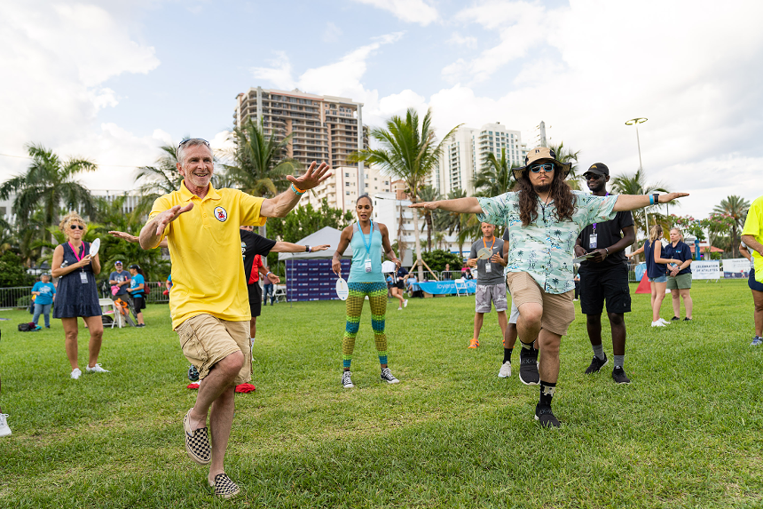 The record-breaking game lasted 20 minutes. - PHOTO BY ALBERT MANDUCA/AP IMAGES FOR PACIRA BIOSCIENCES, INC. VIA NATIONAL SENIOR GAMES ASSOCIATION