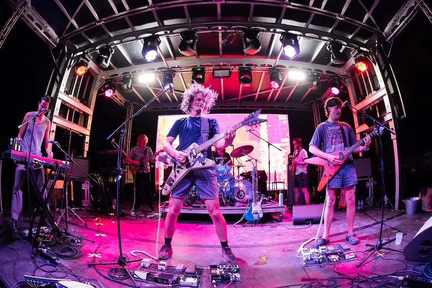 King Gizzard & the Lizard Wizard's performance was as eclectic as the band's name. - PHOTO BY ADINAYEV