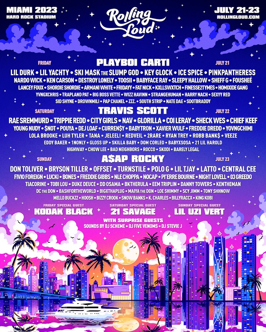 Rolling Loud Miami 2023 Lineup Introduced KingRyan   Artwork Miami 2023   Final 