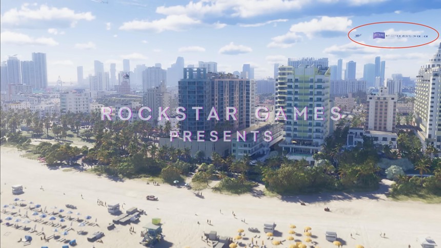 The shoreline of Vice City in the video game Grand Theft Auto VI