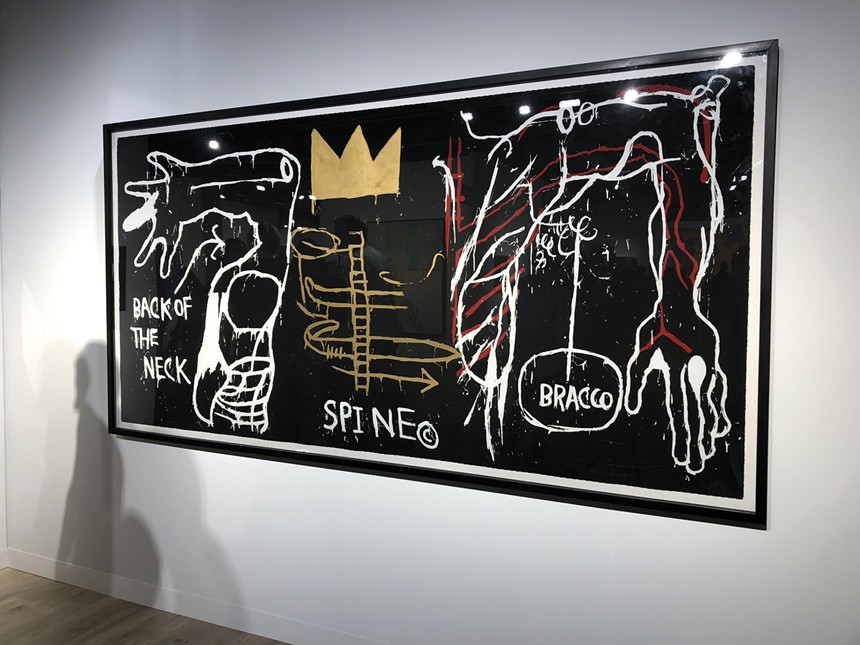 Jean-Michele Basquiat's painting Back of the Neck at Van de Weghe Fine Art