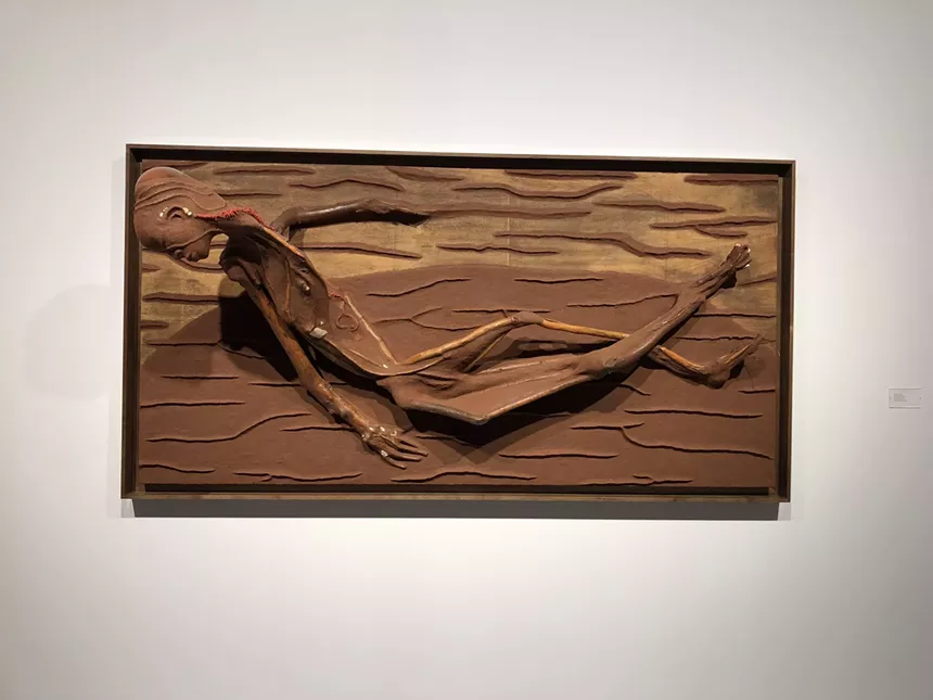 Wangechi Mutu's art work Buried Bride I at Gladstone