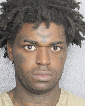 Mugshot of rapper Kodak Black
