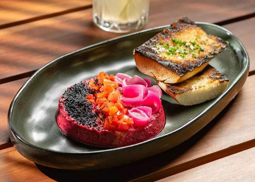 An appetizer dish at Casa Ya'ax in Wynwood is colorful