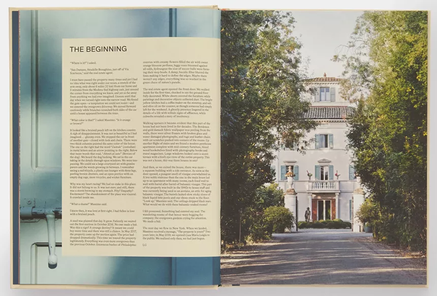An excerpt page from Massimo Bottura's new book.