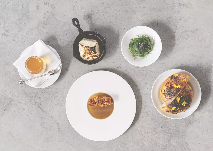 An array of dishes from Torno Subito.