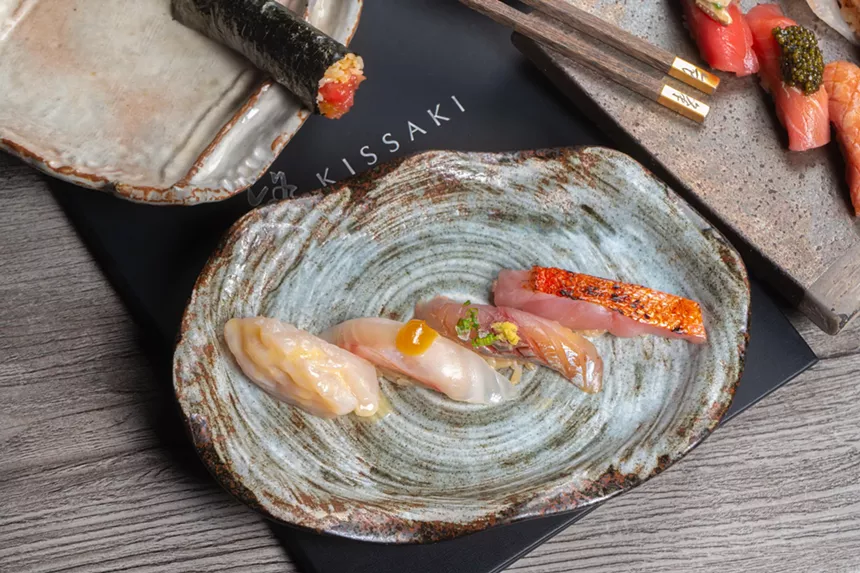 cuts of sushi from Kissaki Miami Beach