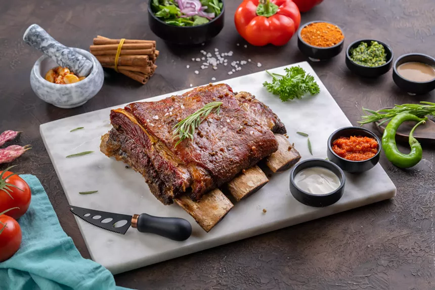 Meat on a plate