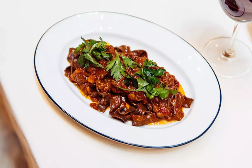 A ragu pasta dish