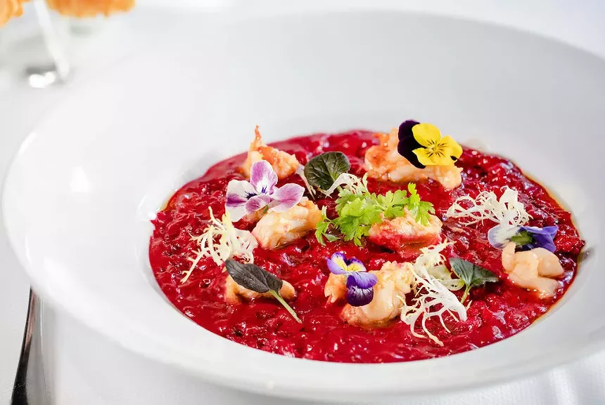 Colorful dish at Zuca