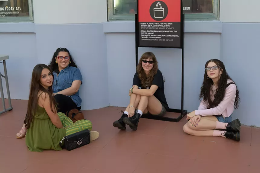 Mitski fans outside the Fillmore Miami Beach