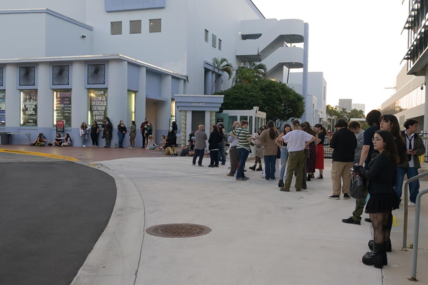 Mitski fans outside the Fillmore Miami Beach