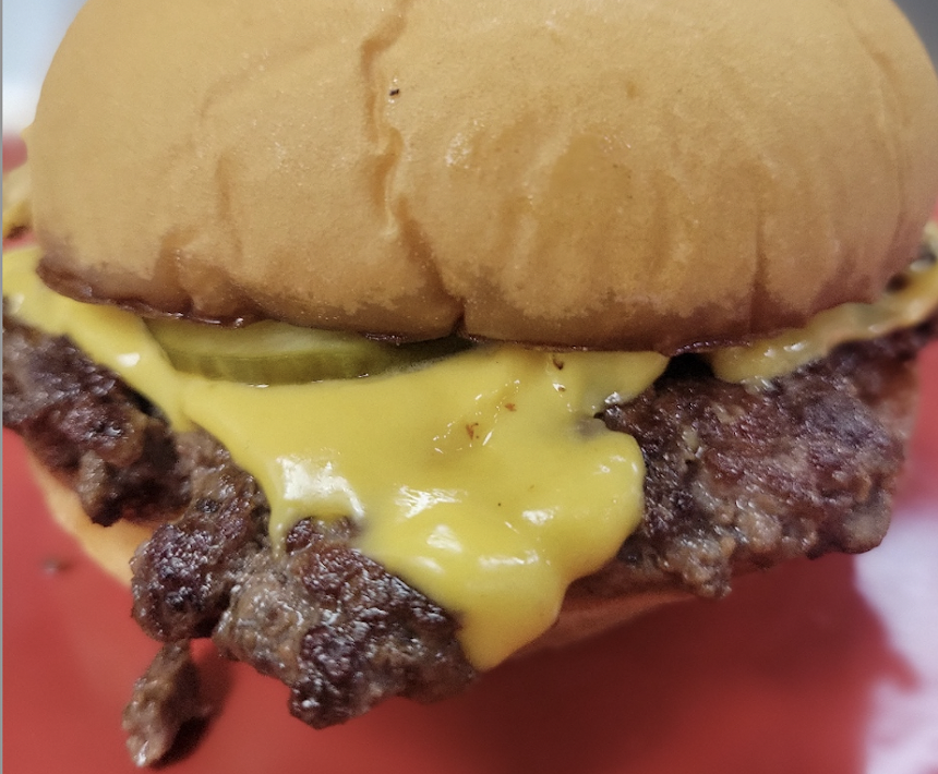 A cheeseburger