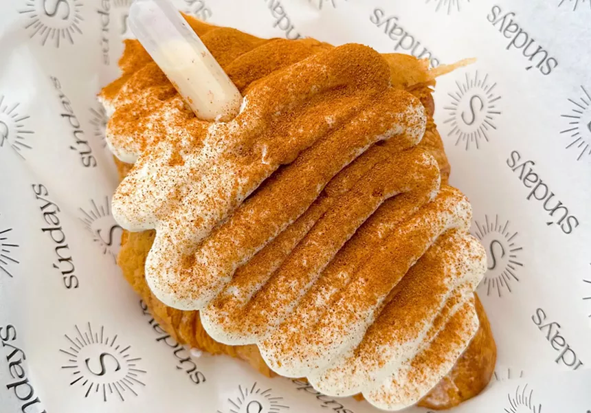 A creamy croissant