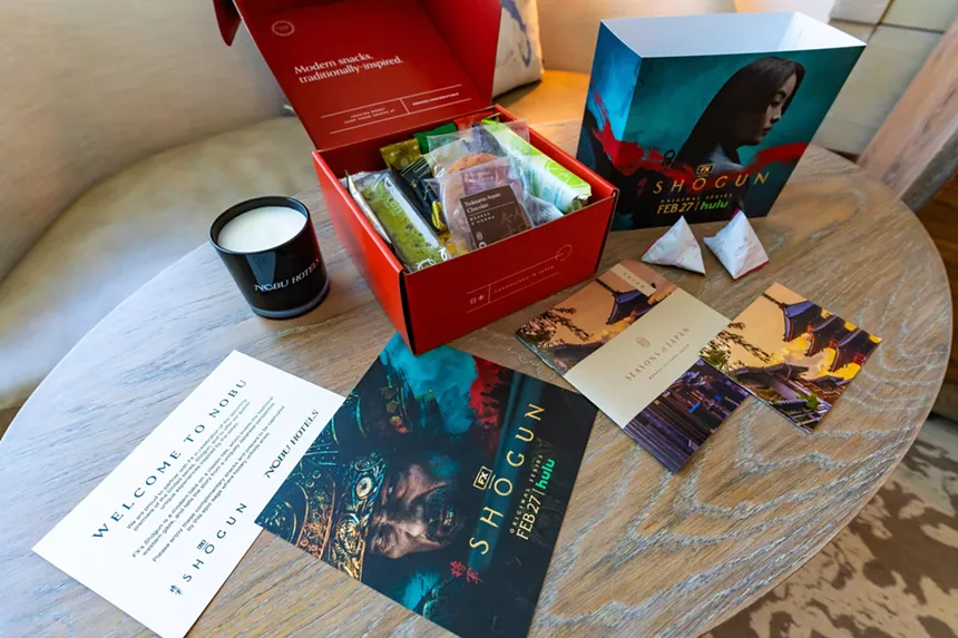 A box with supplies and snacks