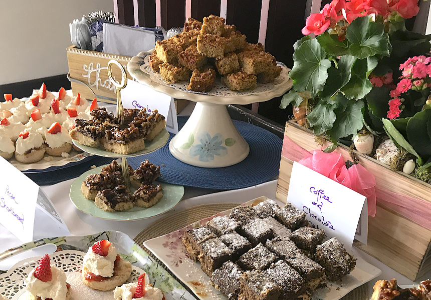 A display of dessert on a table