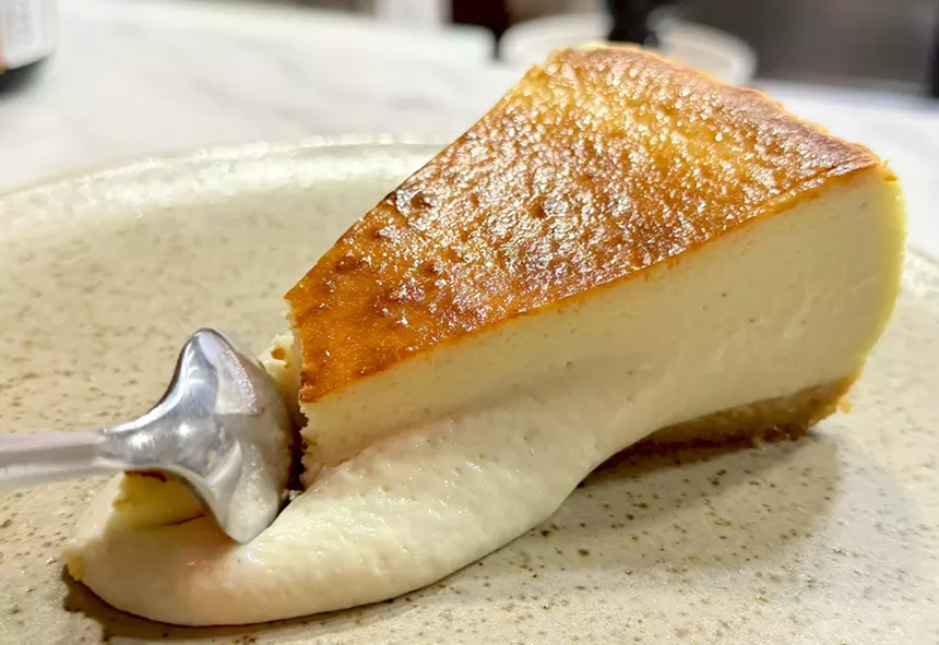 A cheese tart