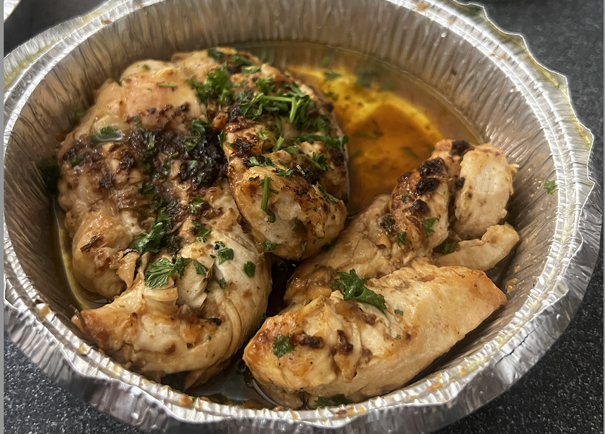 A chicken dish