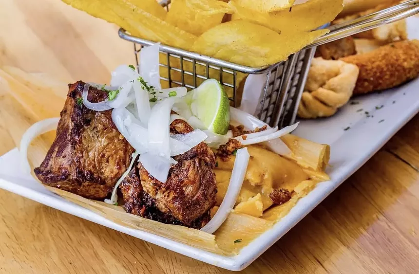 A plate of food