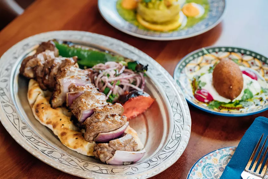 A meat dish on a plate