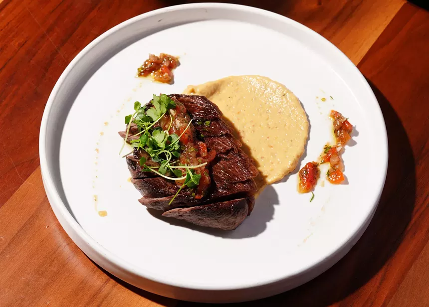 A meat dish on a plate