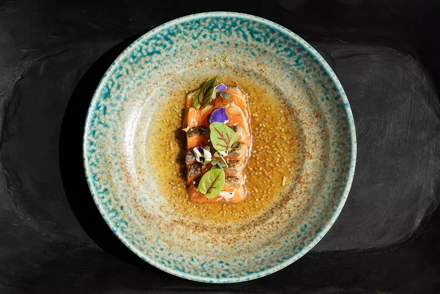 A fish dish on a plate