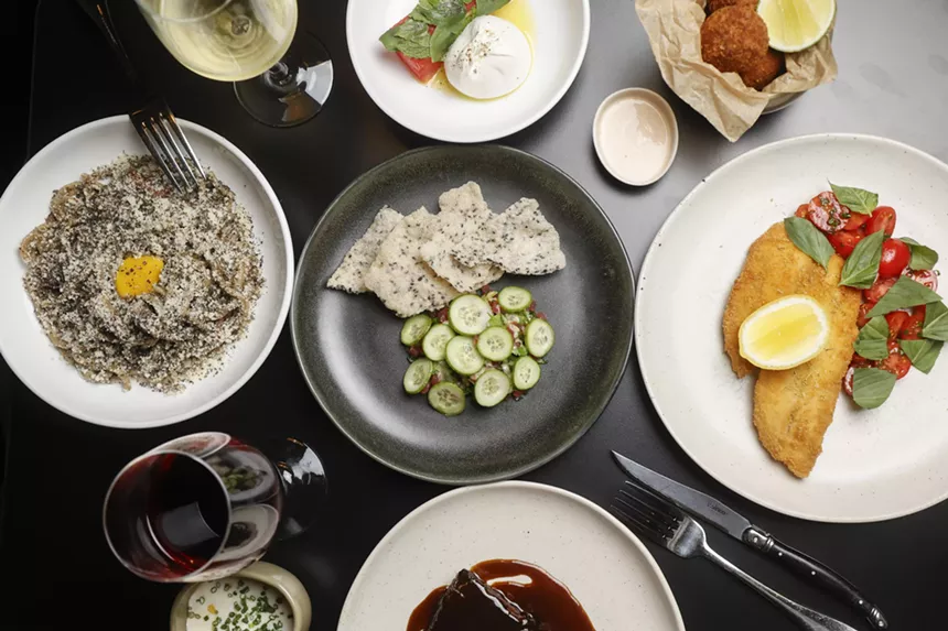 Food on plates