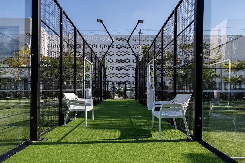 The courts at Reserve Padel in Miami