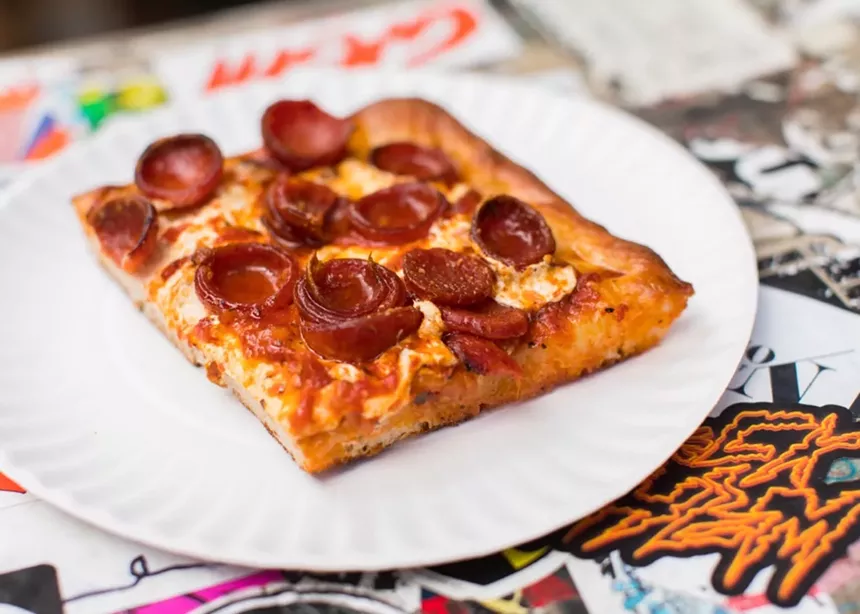 Pizza on plate