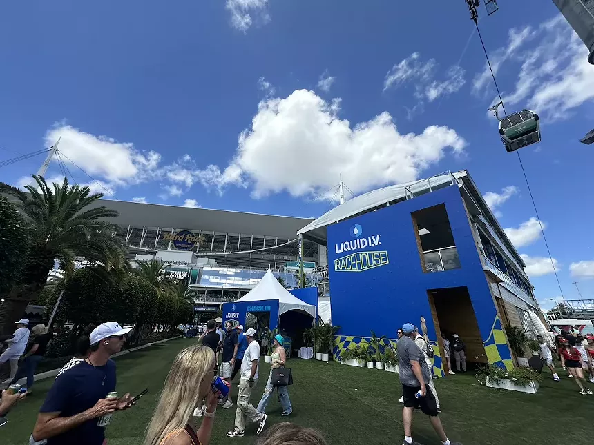 The promenade at the Miami International Autodrome