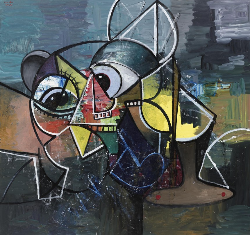 Abstract artwork by George Condo