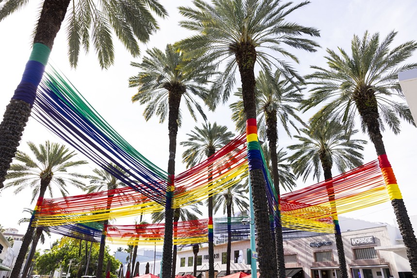 The "Pride247" installation on Lincoln Road
