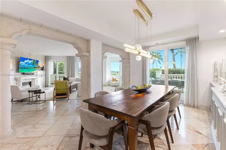 Inside $6.9 million condo on Fisher Island