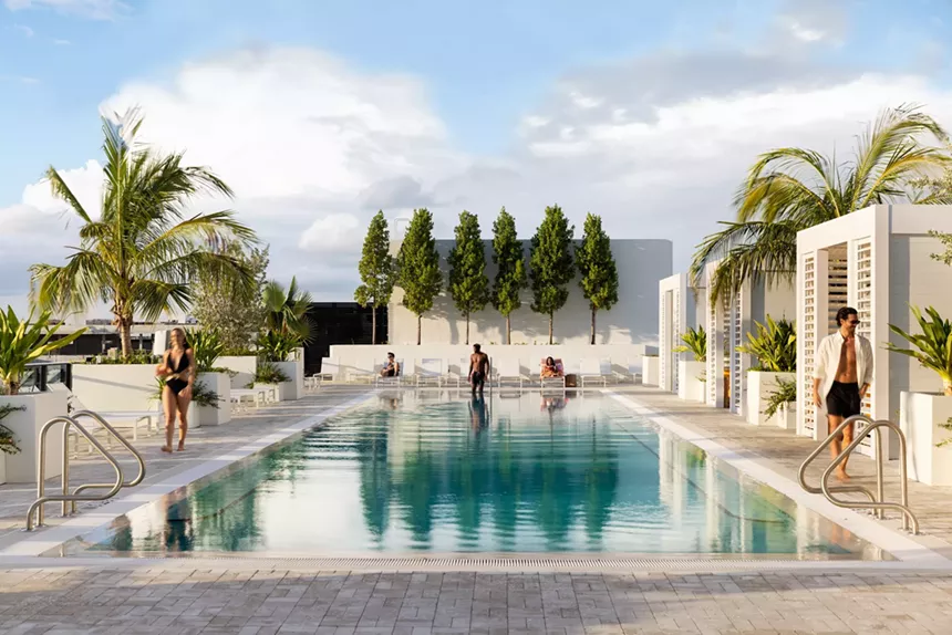 The pool at Arlo Wynwood