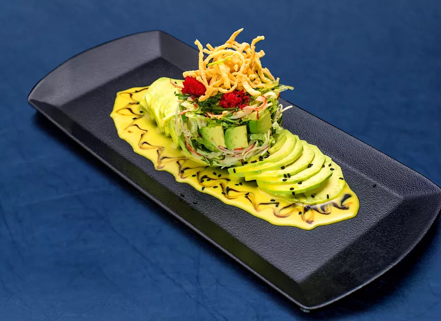 a salad with toppings