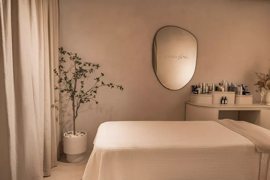 Treatment room at Sana Skin Studio in Coconut Grove