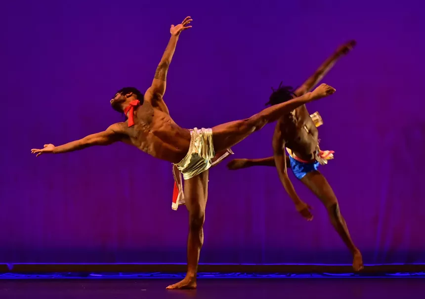 The dancers performing Steppe Tango