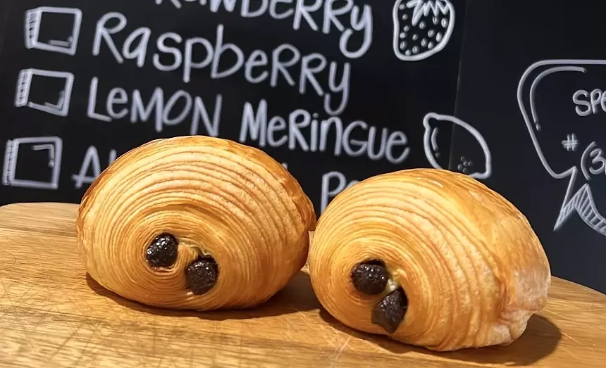 croissants with chocolate