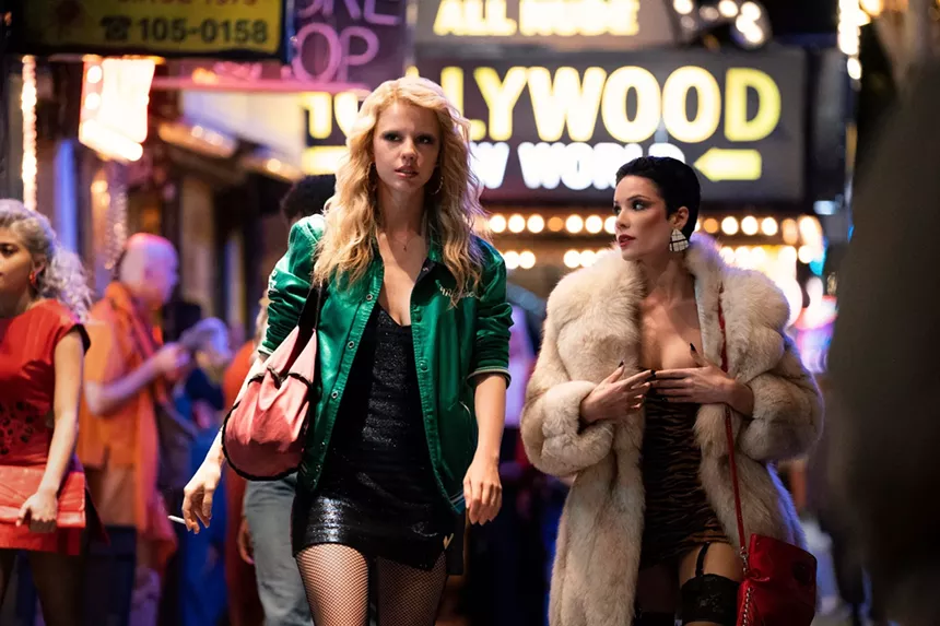Still of Mia Goth and Halsey in MaXXXine