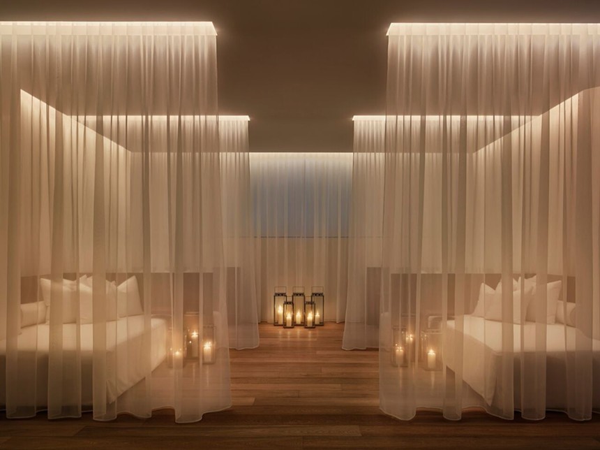 Treatment rooms at the Spa at the Miami Beach Edition