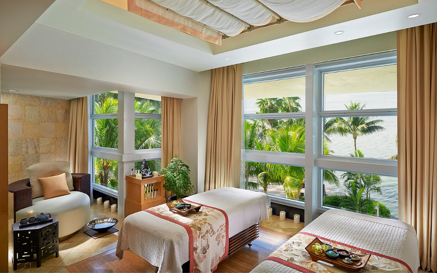 Treatment room at the Spa at the Mandarin Oriental Miami