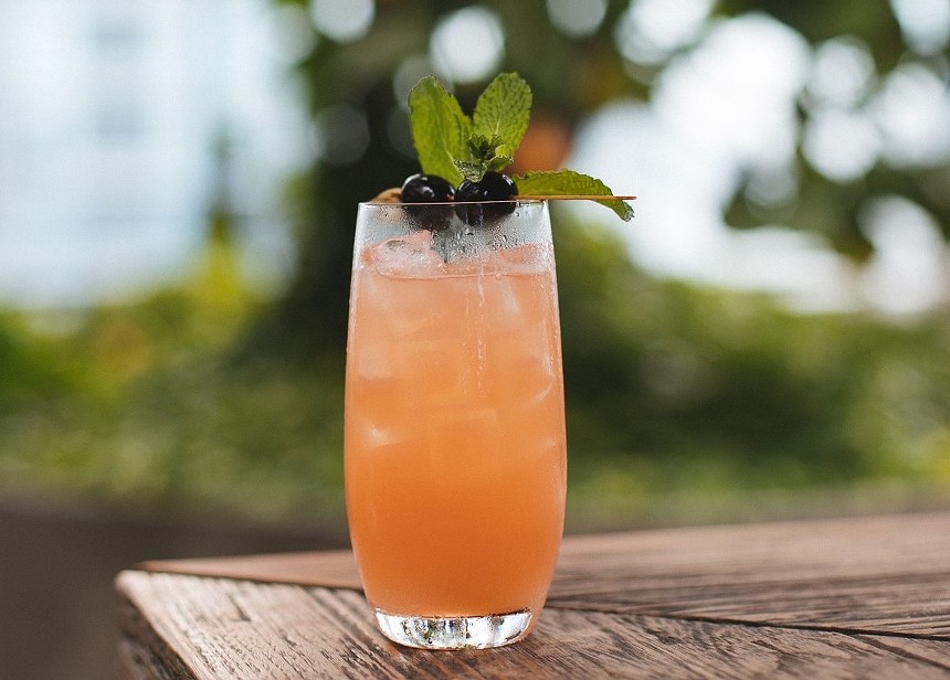 an orange cocktail