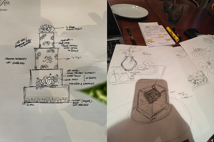 sketches on paper