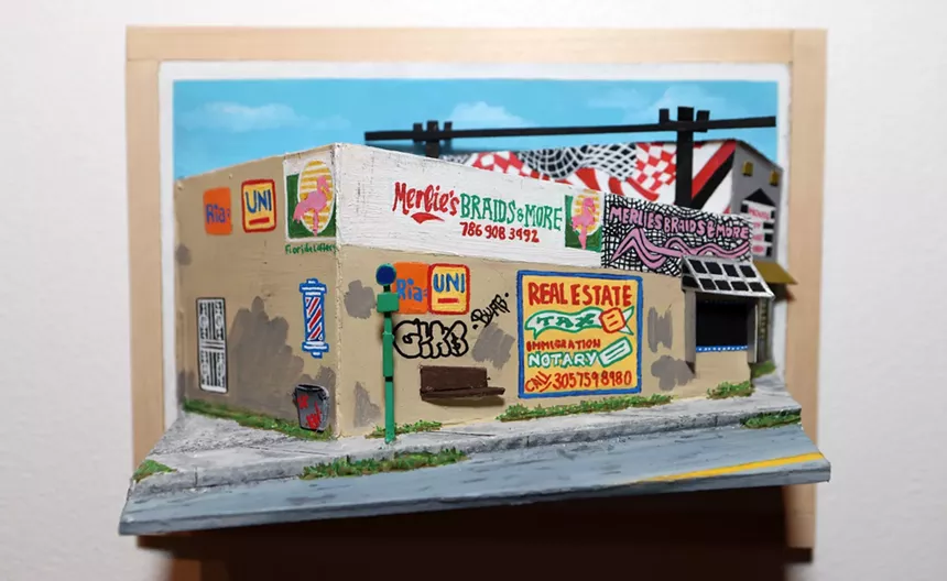 Artwork by Stephanie Silver of a street scene