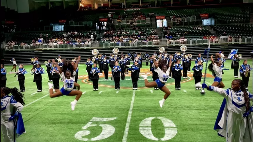 Fort Lauderdale High School's Thee Sound of the South performing at the Watsco Center.